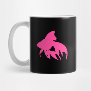 Hot Pink Color Pet Fish Animal Mug